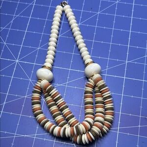 Trifari vintage choker mixed beads with gold tone closure Native American vibe